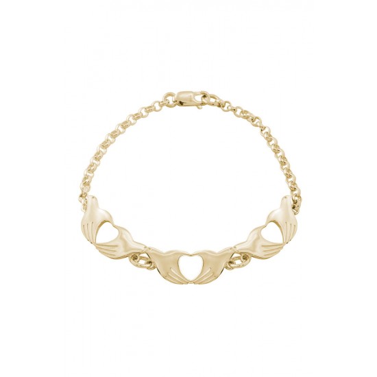 9ct Gold Peacemaker® Three Design Bracelet