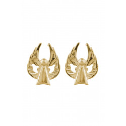 9ct Gold Angel of Peace Stud Earrings