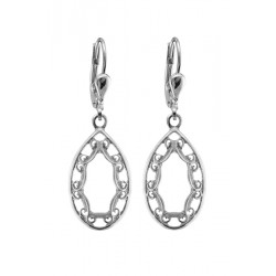 Sterling Silver Newgrange 7 Spiral Drop Earrings