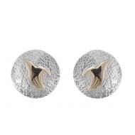 Sterling Silver and 14ct Gold Peacemaker® Circular Stud Earrings