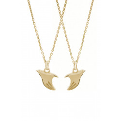 9ct Gold Peacemaker® Friendship Pendant Twin Design to share