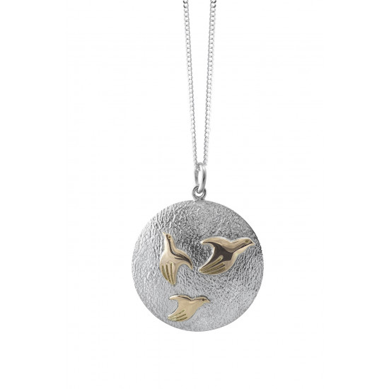 Sterling Silver and 14ct Gold Peacemaker® Pendant  