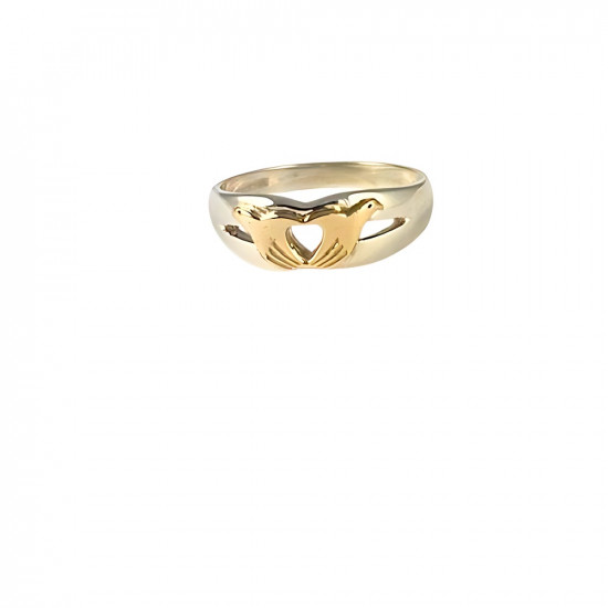  Sterling Silver and 14ct Gold Peacemaker® Ring