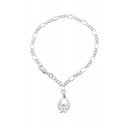 Sterling Silver Angel of Peace  Charm Bracelet