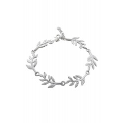 Sterling Silver Olive Branch Bracelet