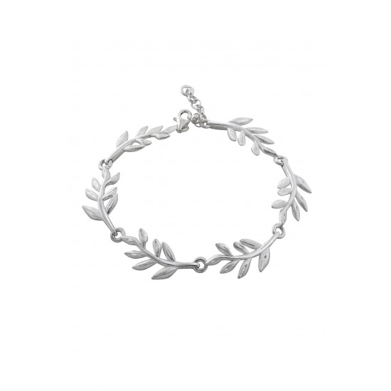  Sterling Silver Olive Branch Bracelet