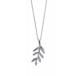 Sterling Silver Olive Branch Pendant 
