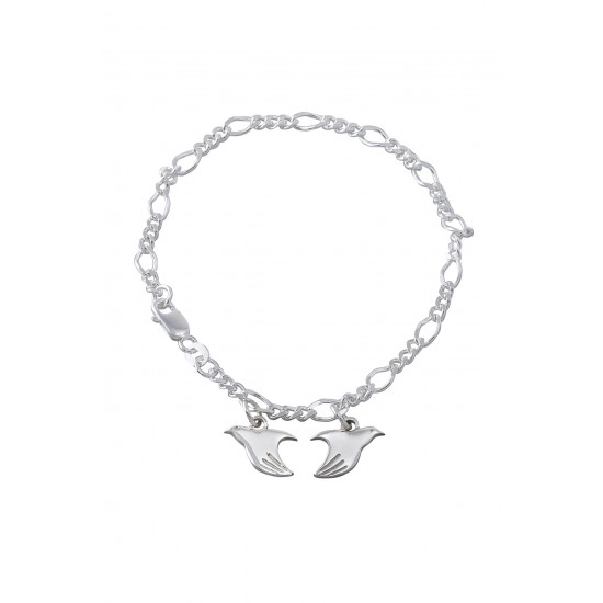 Peacemaker® Twin Charm Sterling Silver Bracelet