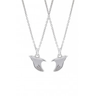 Sterling Silver Peacemaker® Pendant Twin Design   