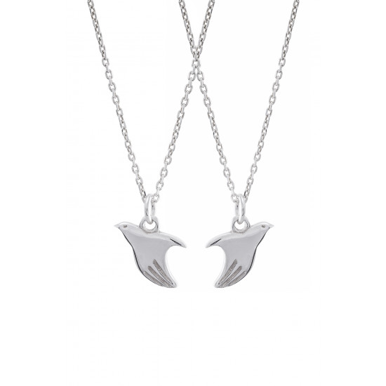 Sterling Silver Peacemaker® Pendant Twin Design   
